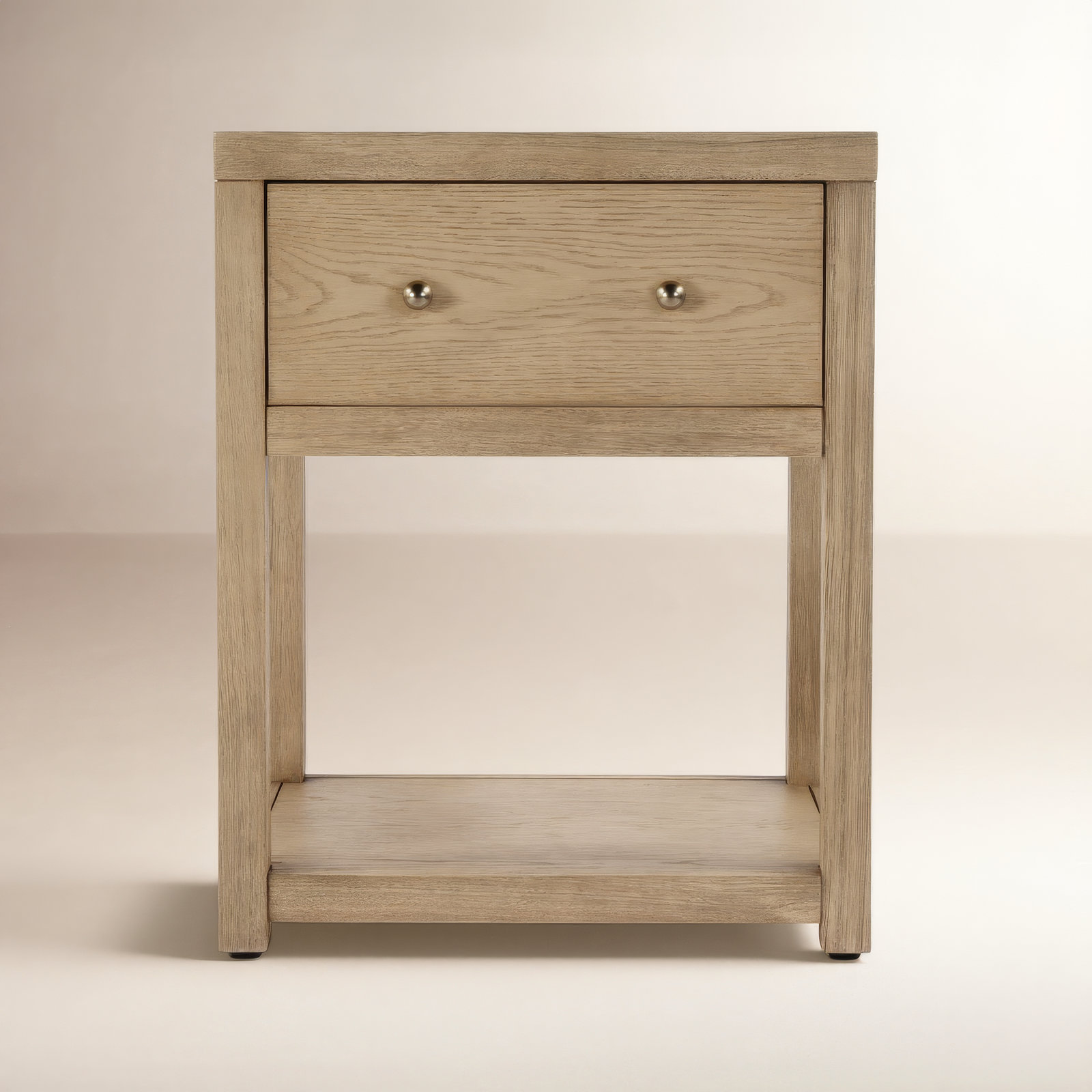 Celine 21" 1-Drawer Nightstand, Light Oak