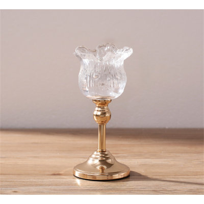 Glass Tabletop Candlestick