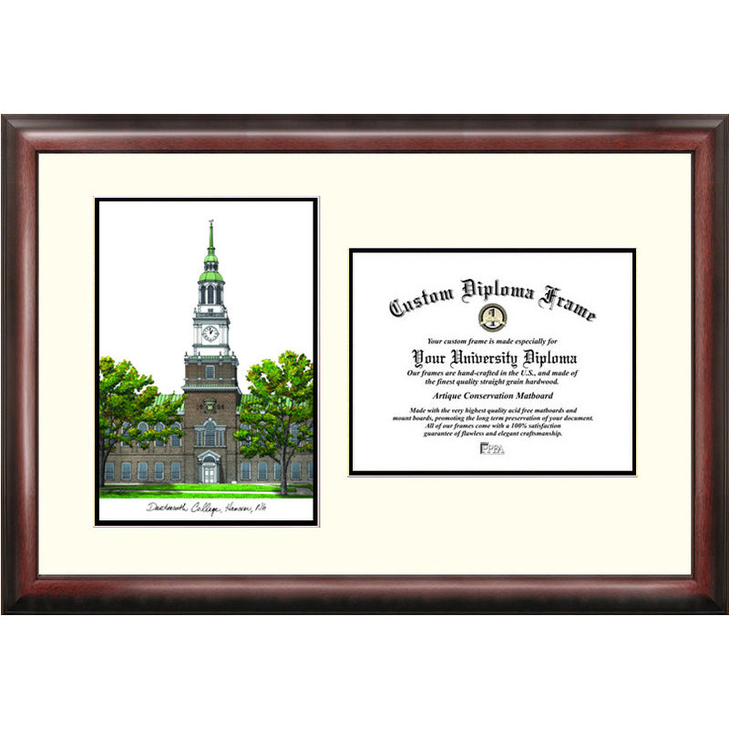 Cadre photo diplôme universitaire dartmouth college NCAA