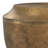 Timmons 21"W Antique Brass Cast Aluminum Modern Industrial Round Drum Coffee Table, Fully Assembled