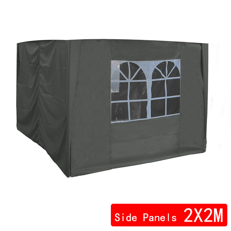 Adrick Black Side Wall for Gazebo
