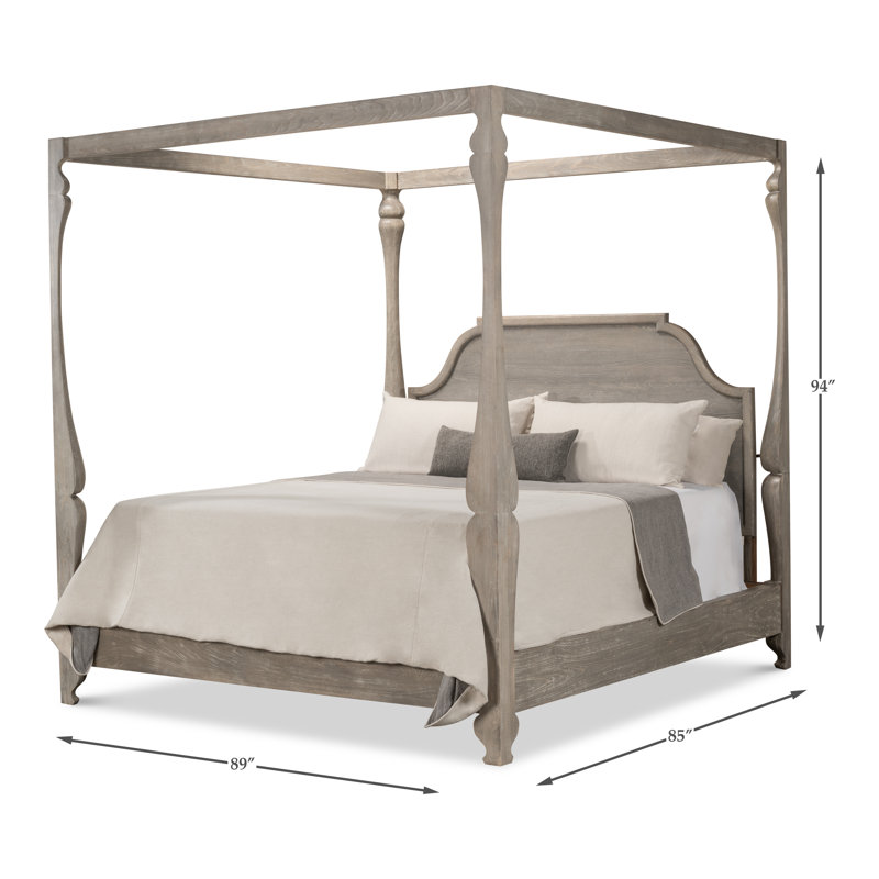 Madeline Solid Wood Canopy Bed