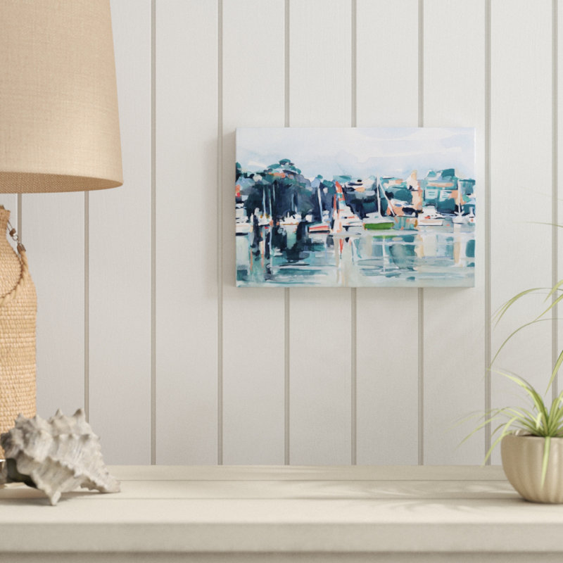 'BayII' by Emma Scarvey - Painting Print, 20cm H x 30cm W, Wrapped Canvas