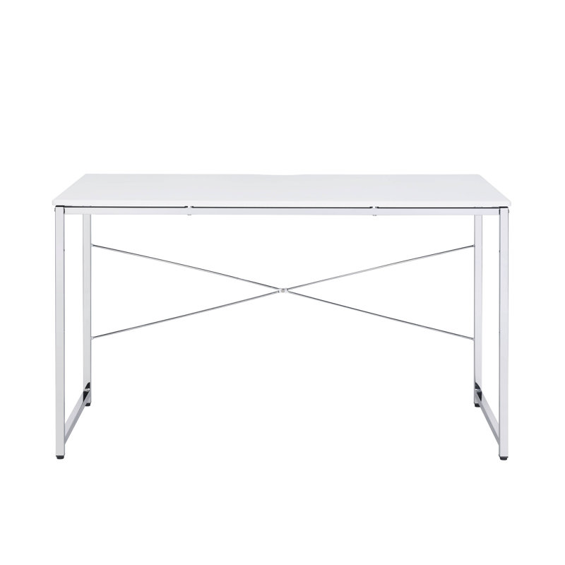 Bureau d'écriture avec base traîneau, Blanc