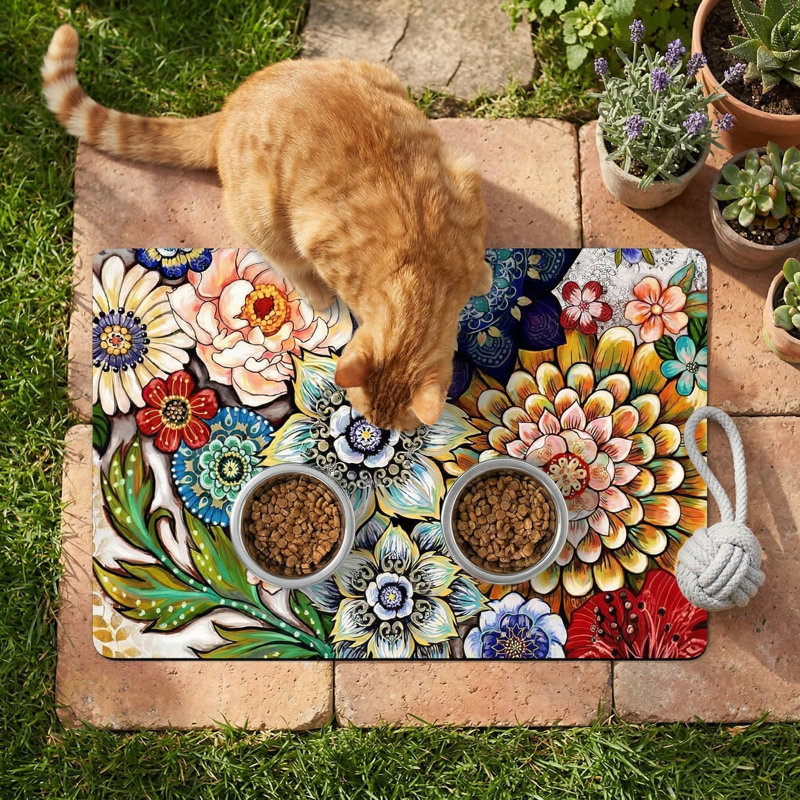 Tapis pour chien avec absorbant Mandala
