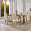 Chaises de salle à manger de style moderne Mid-Century avec garniture en bois courbée et pieds sculptés-1882704450