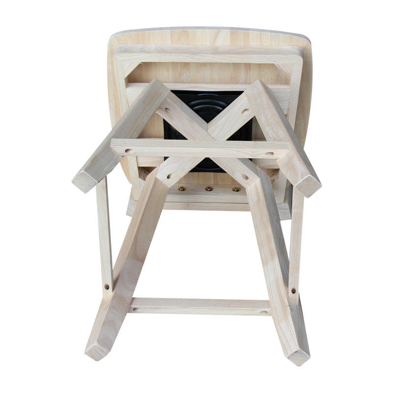 Hirz Swivel Solid Wood Counter Stool, Counter Stool (24" Seat Height)