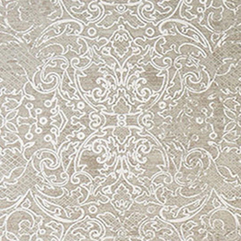 Modena Damask Area Rug in Sand, Rectangle 4' x 6'
