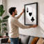 Ace and Hearts Geometric - Framed Print-1157953714-1157953718