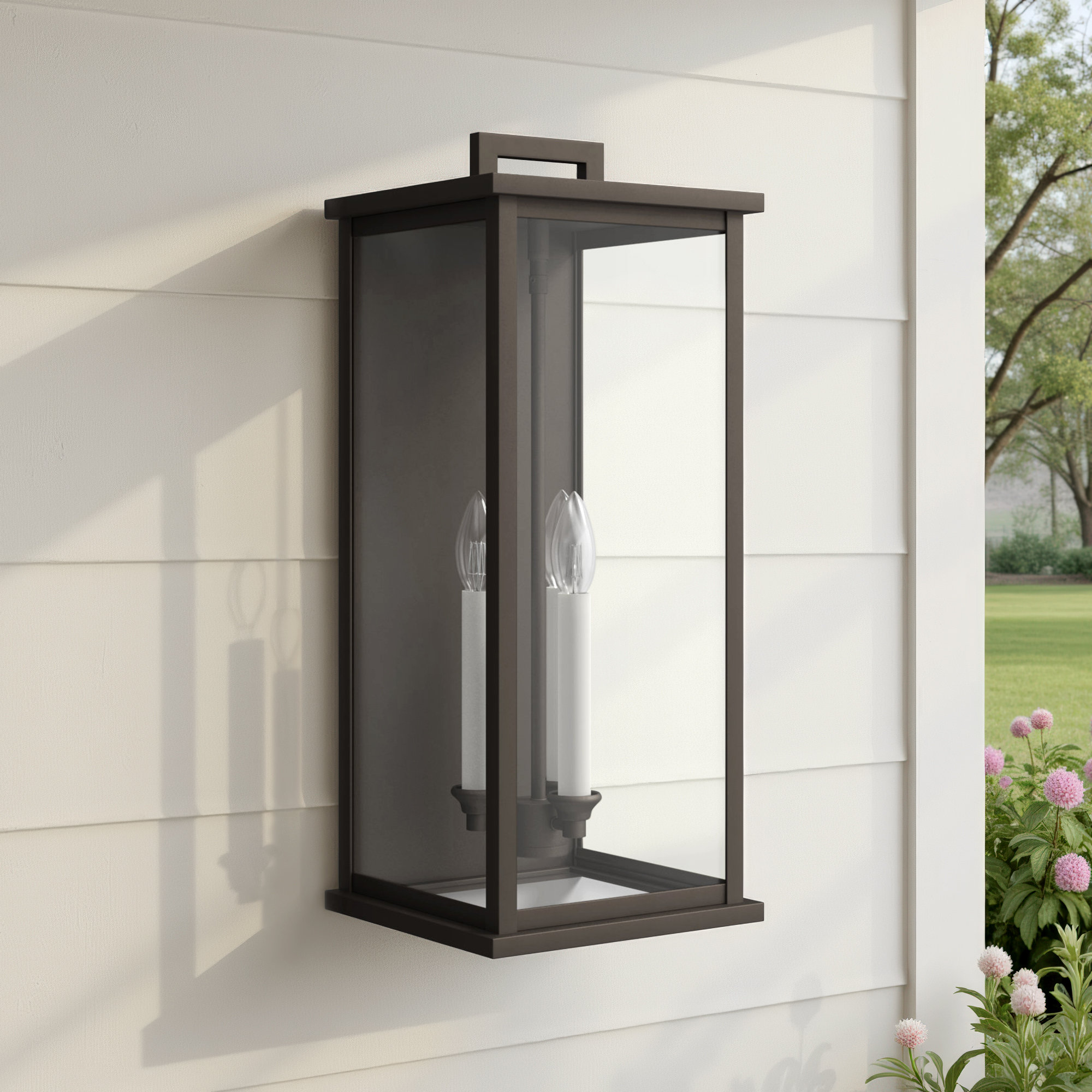 3 Light Outdoor Aluminum Wall Light