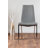 Tierra Sleek Metal and Glass Round Dining Table Set with 6 Faux Leather Upholstered Dining Chairs-1353149452