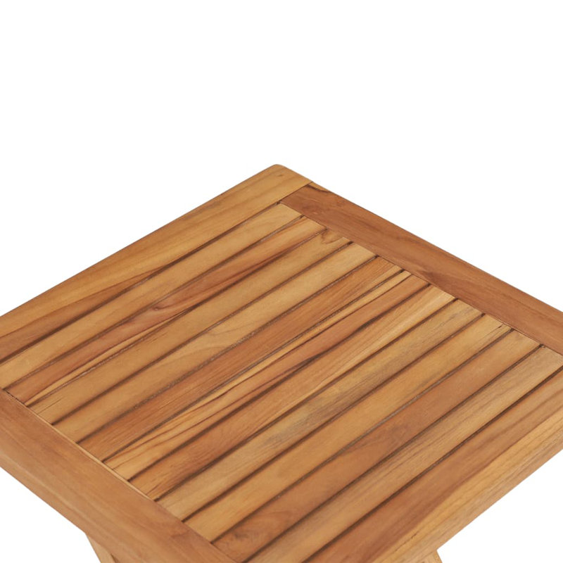Misty Folding Garden Table Solid Teak Wood, 45cm H x 45cm L x 45cm W