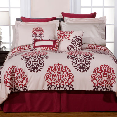 Traditional Cotton Damask Duvet Cover