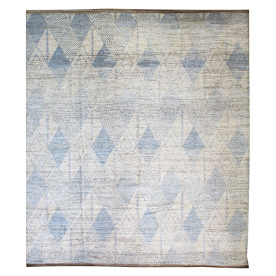 One-of-a-Kind 12'5" X 15'2" New Age Area Rug in Ivory