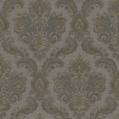 Ornamenta Collection Floral Damask Wallpaper Roll