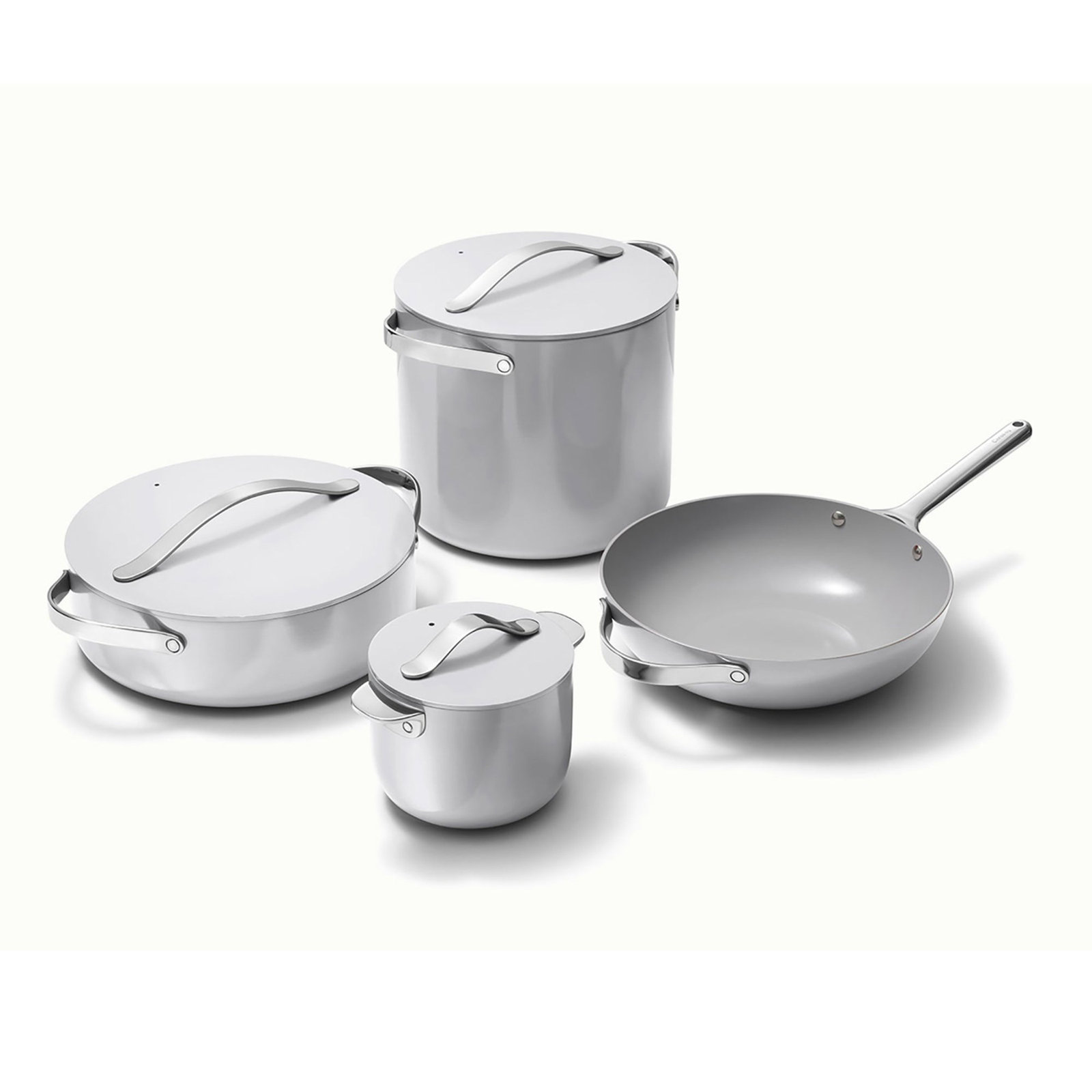 Caraway Ceramic Non-Stick Cookware Set Plus, Gray