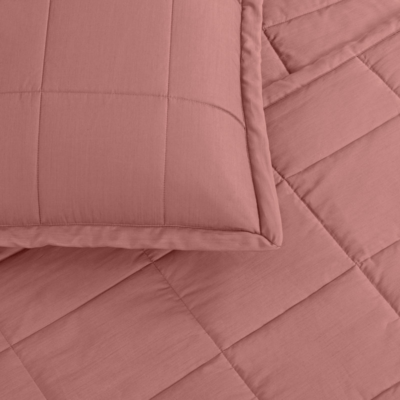 Slub Tencel Pillow, Persimmon