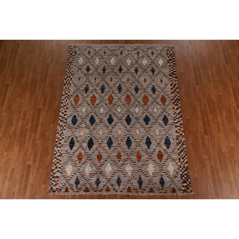 One-of-a-Kind 7'0'' X 9'6'' New Age Wool Area Rug in