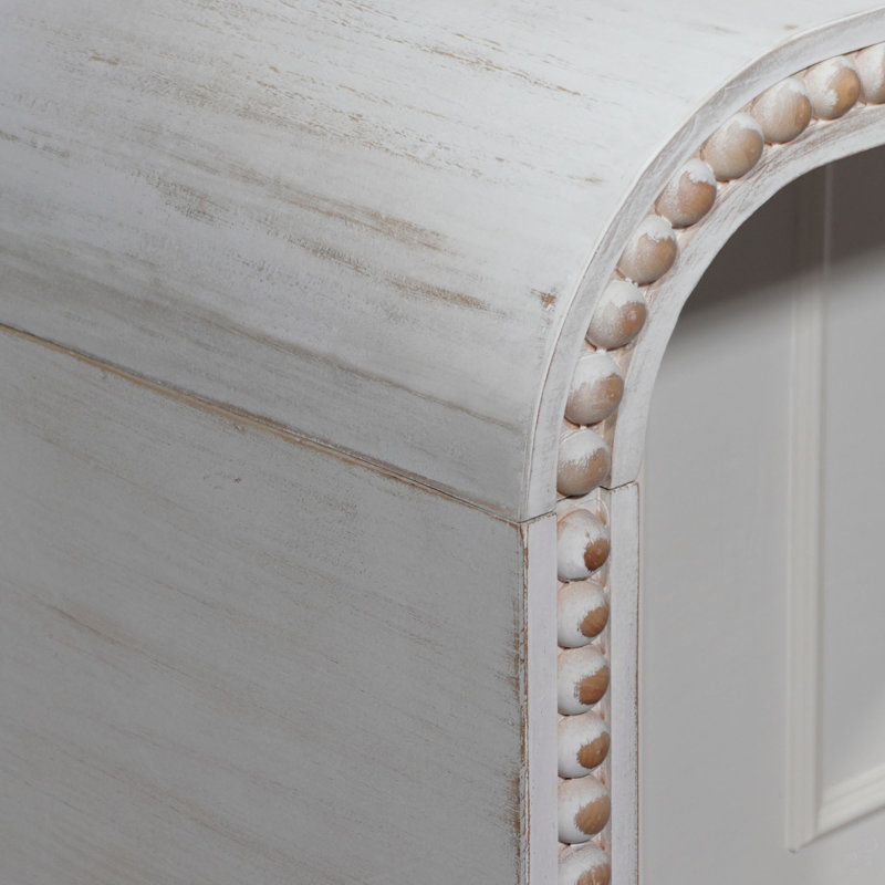 59in Console Table, Antique Gray/White