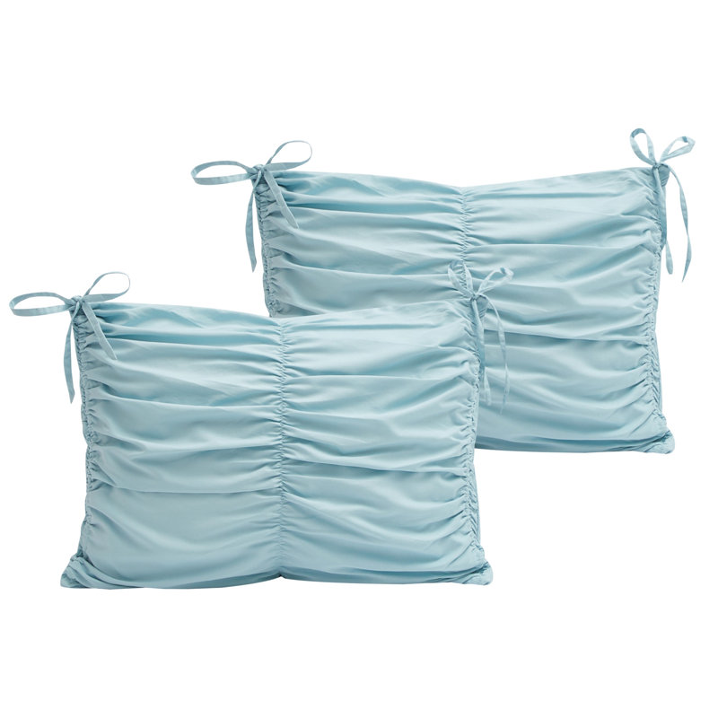 Ensemble d'édredon en duvet lavable 180 fils Blush King Polyester, Bleu