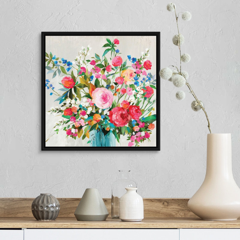 « Fresh commencements » par Allison Pearce, reproduction d’art sur toile, H 18 po x l 18 po x P 1,75 po, Cadre noir