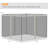 Outsunny Universal Replacement Mesh Sidewall Netting For Patio Gazebos And Canopy Tents With Zippers, (Sidewall Only)