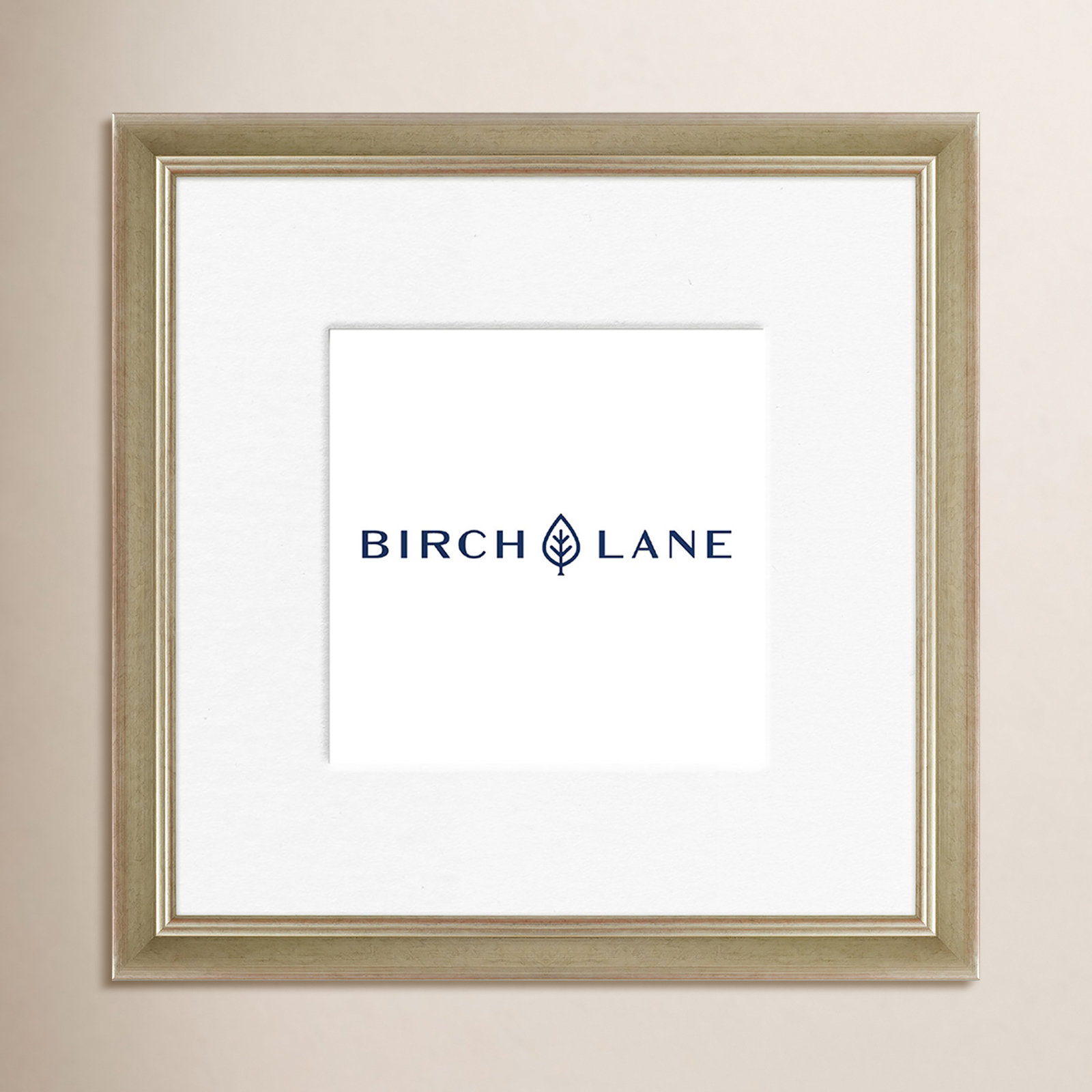 Wood Picture Frame with Mat, Silver, 11" x 14"