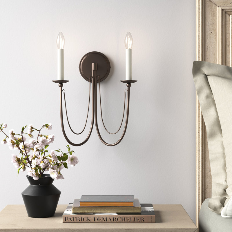 Corsham Iron Candle Wall Light, Chestnut Bronze
