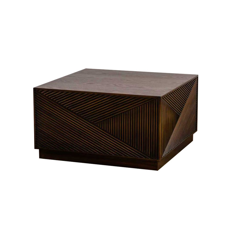 Table basse carrée avec combinaison de couleurs modernes