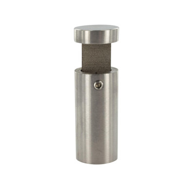 Sign Standoff 3/4" Diameter X 1-1/2" Barrel Length Brushed Stainless Finish Eco Easy Edge It No Drill Standoff Pack Of 2 By Outwater_2MinB
