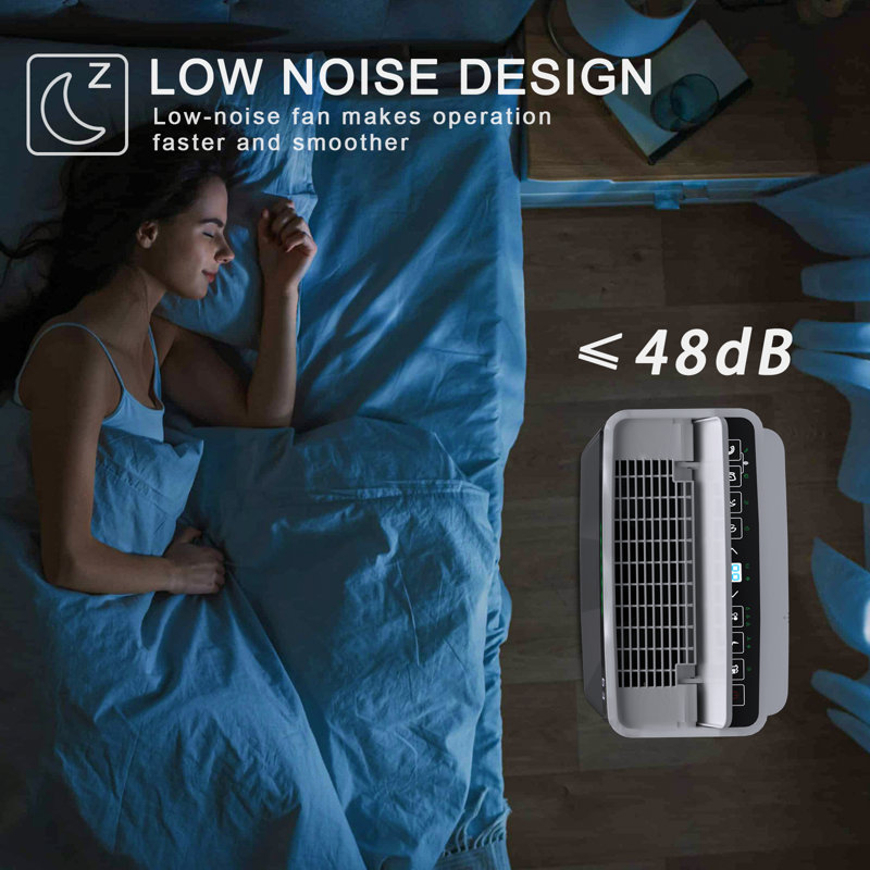 19 Pint Slim Dehumidifier for Home, Touch Control, Dual Drainage, 500 Sq. Ft. Coverage