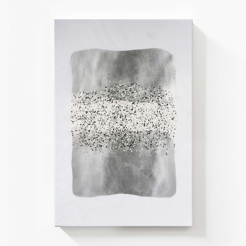 Metallic Rainfall II Wrapped Canvas, 54" H x 36" W