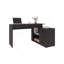 Bureau, wengé noir, 3 tiroirs, 4 pieds, 2 tablettes