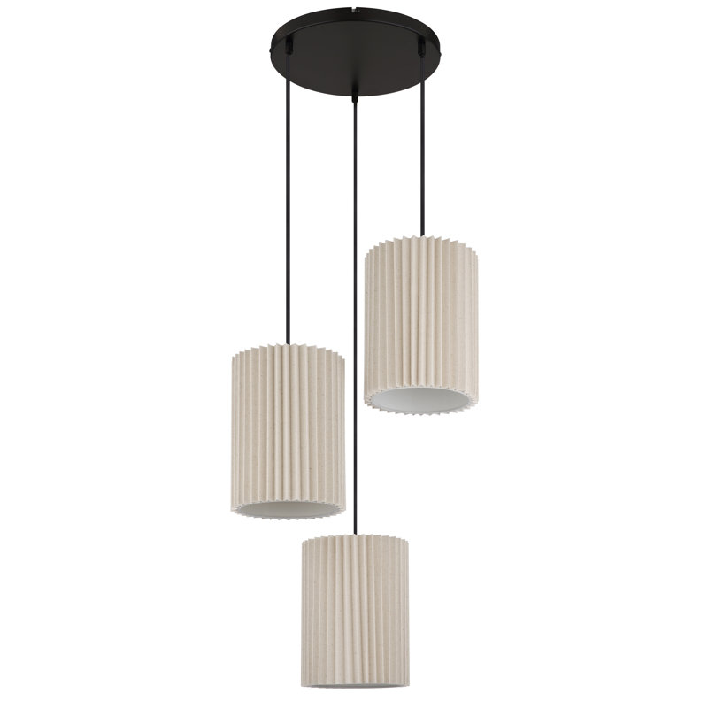 Bitania 3 - Light Matte Black Geometric Pendant