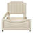 Modern Twin Size Upholstered Daybed With Classic Stripe Shaped Headboard-167639104