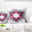 Motif de fleur violette fractale - coussin imprimé abstrait-29604085-29604088