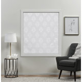 Exclusive Home Marseilles Damask 100% Blackout Roman Shade