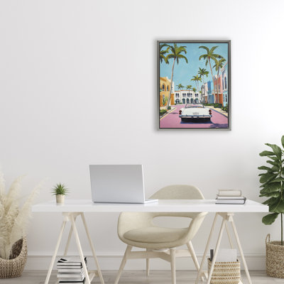 Cadre flottant voiture tropicale classique, design par Franklyn Gregory