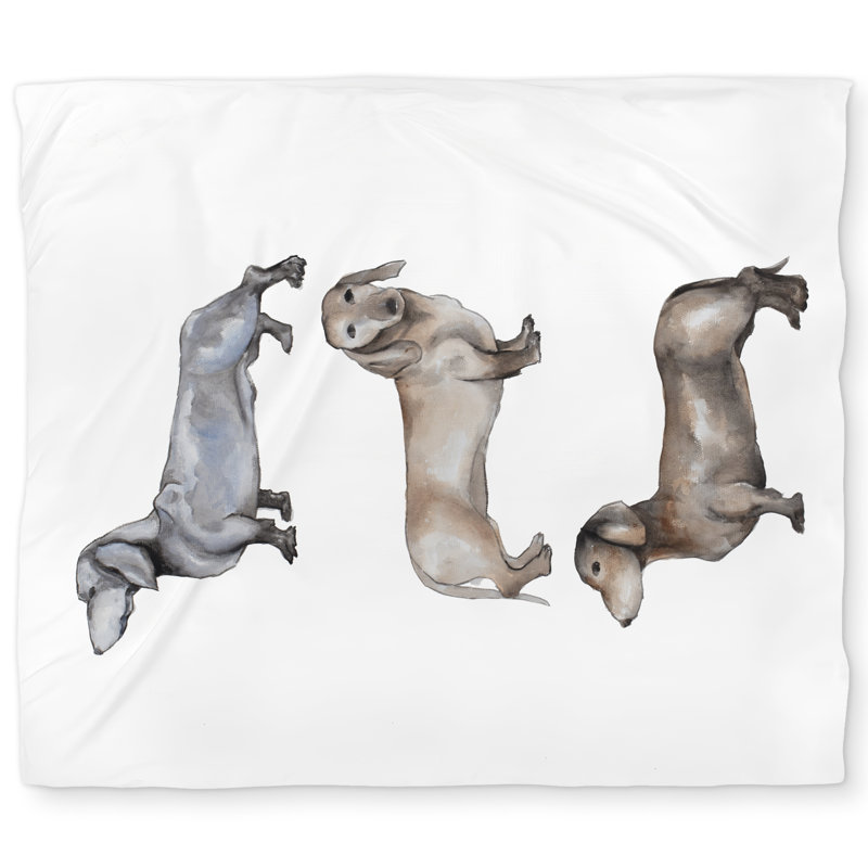 Small dachshund dog Gray duvet cover | Home decor essential