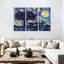 «Elephant Family Starry Night», reproduction sur toile-92760965