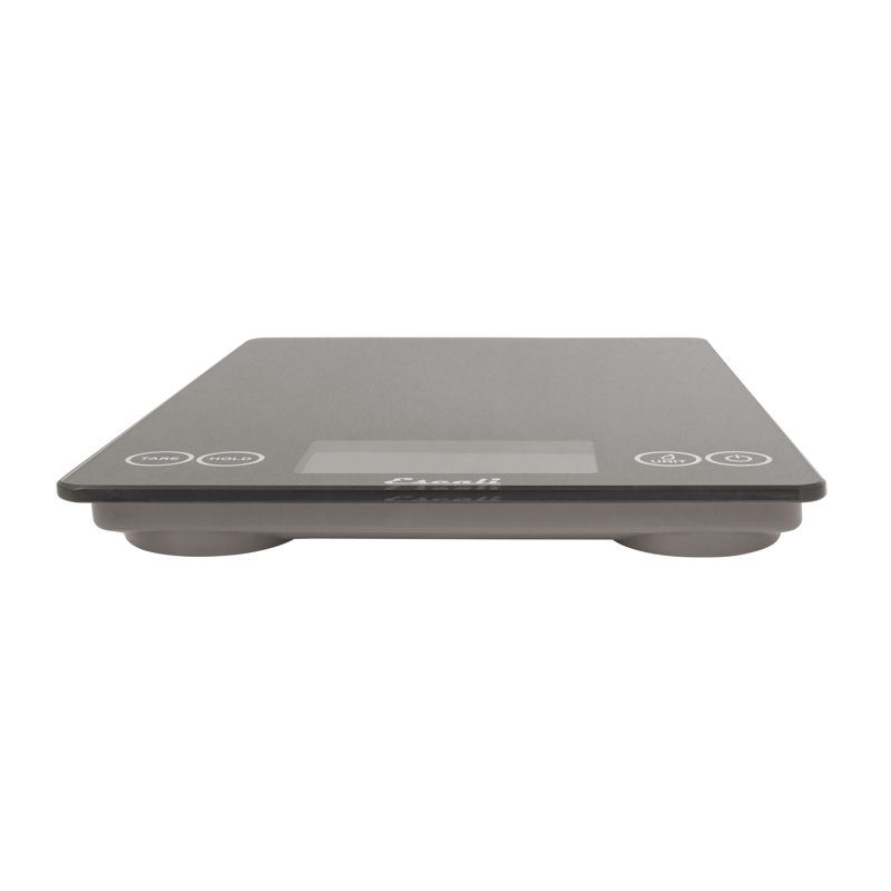 Gray Storm Digital Glass Kitchen Scale with Touch Controls