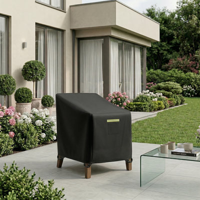 600D Heavy Duty All-Weather Patio Chair Sofa Covers, Waterproof UV Resistant Deep Seat Cover for Outdoor Furniture