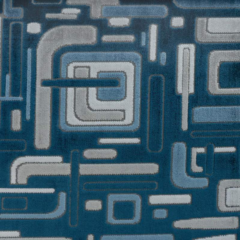 Tissu de revêtement en velours à angle droit, Perle noire