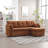 Modular L-Shaped Sofa, Modular Long Sofa with Reversible Chaise Lounge-865001679