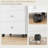 Drawer Home Office Storage Cabinet, Office Drawer On Wheels With Removable Tray, Under Desk Printer Stand With Storage,