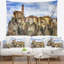 Tapisserie reprÃ©sentant le village perchÃ© de Toffia et ses paysages-28503890