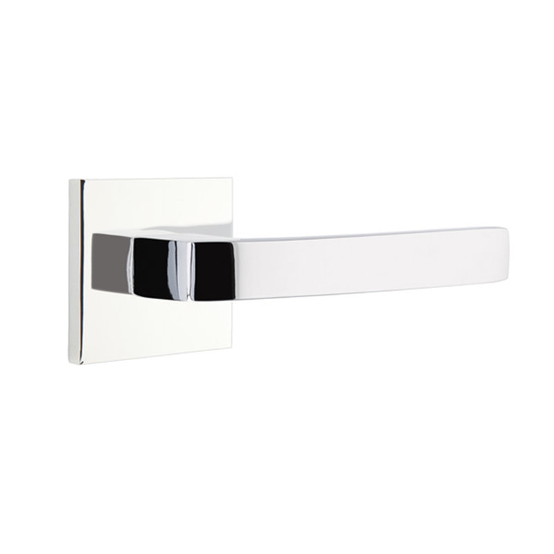 Poignée de porte avec rosette Breslin Passage, Gauche, Chrome brillant