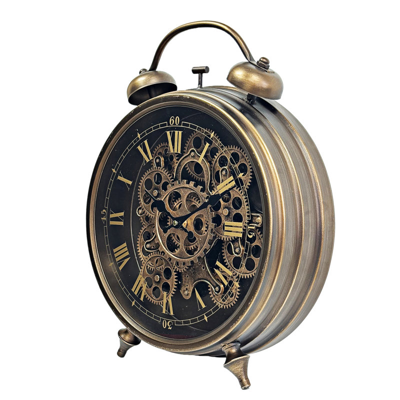 Horloge de table bronze, Noir