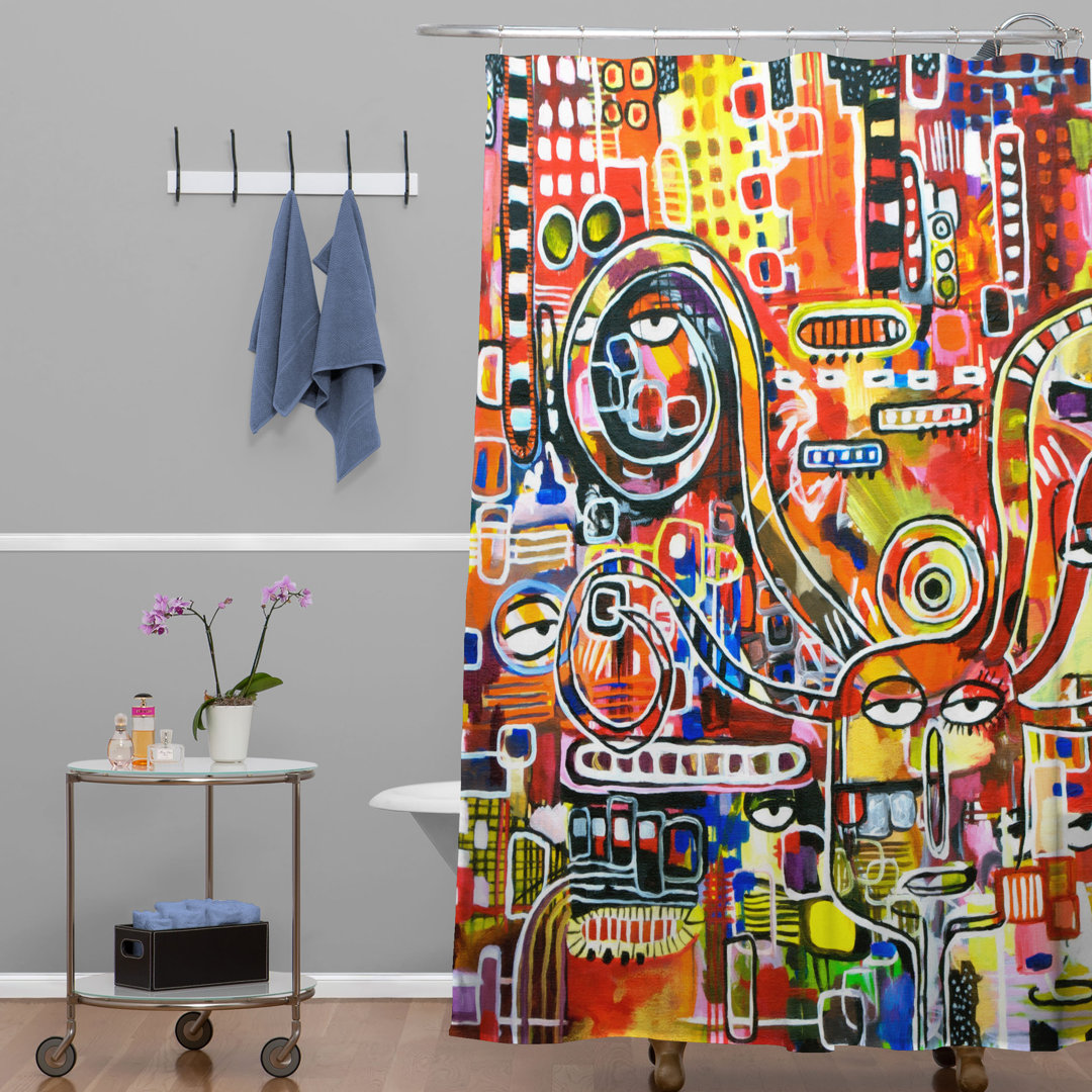 Modern Shower Curtain East Urban Home