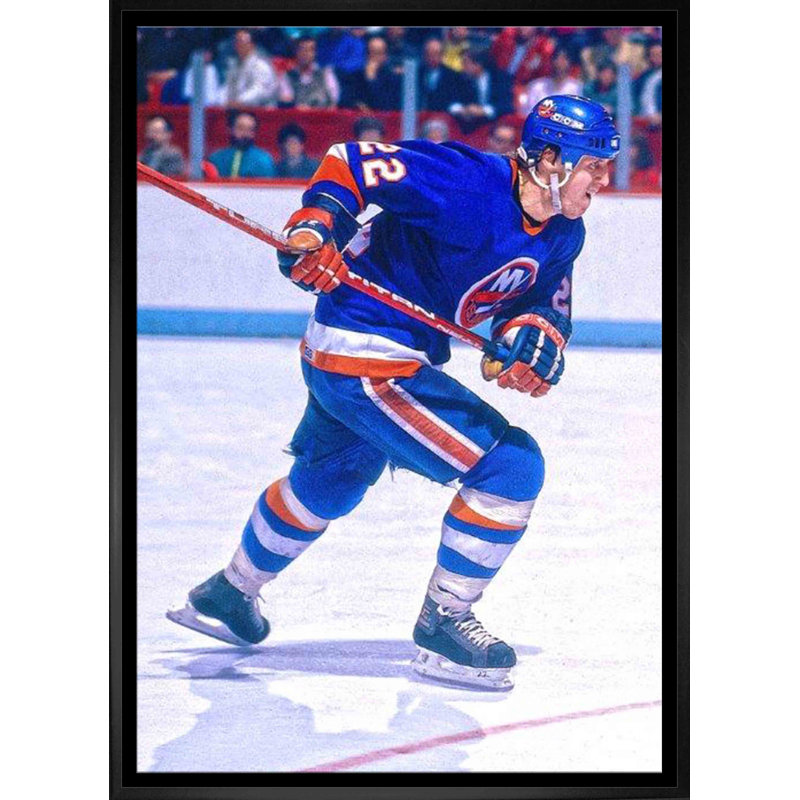 Toile encadrée 20 x 29 par Mike Bossy, New York Islanders